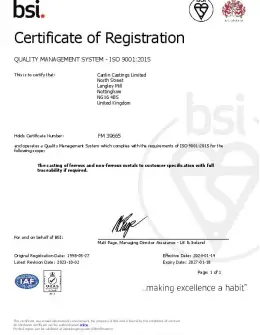 BSI Certificate